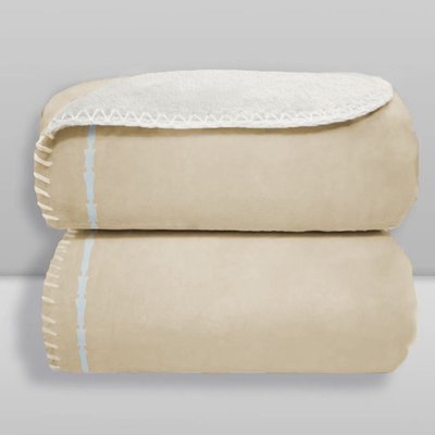 Manta Donna Laço Bebê Velvet Moon Frame 90x110cm Bege