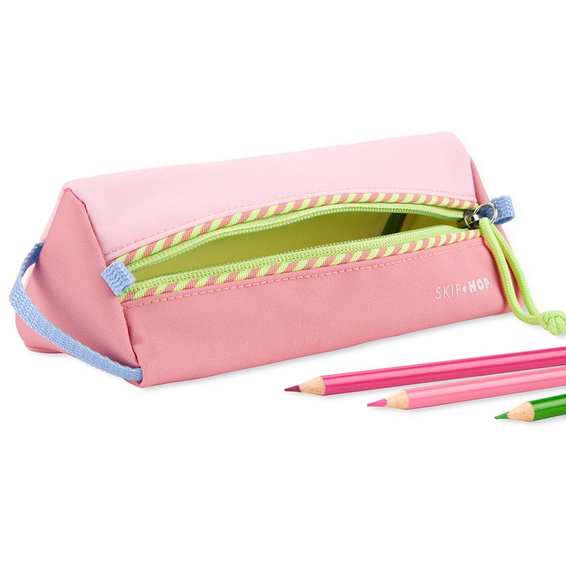 Estojo Escolar Skip Hop Wander Rosa Aberto