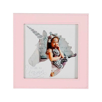 Porta-Retrato Modali Baby Unicórnio 12x12 Rosa