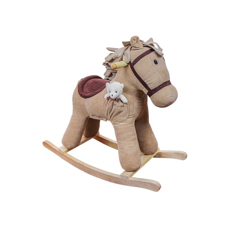 Cavalo Musical de Balanço Modali Baby em Pelúcia Pé de Pano