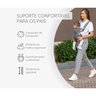 Suporte Canguru para Bebê KikkaBoo Myra de 3 Meses até 9kg Preto