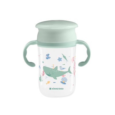 Copo KikkaBoo Deep Sea 360° 300ml (12M+) Mint