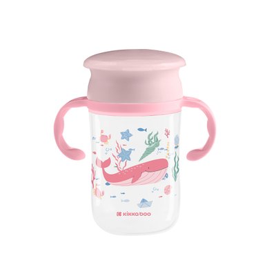 Copo KikkaBoo Deep Sea 360° 300ml (12M+) Pink