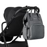 Clipe Mochila de Maternidade KikkaBoo Siena Dark Grey