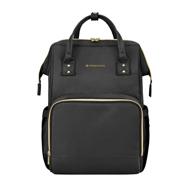 Mochila de Maternidade KikkaBoo Siena Black e Gold