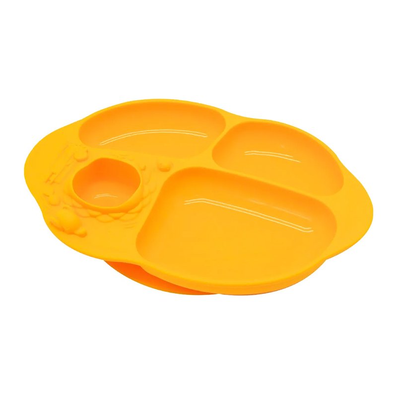 Prato em Silicone Marcus e Marcus com Sucção e Divisórias (18M+) Girafa
