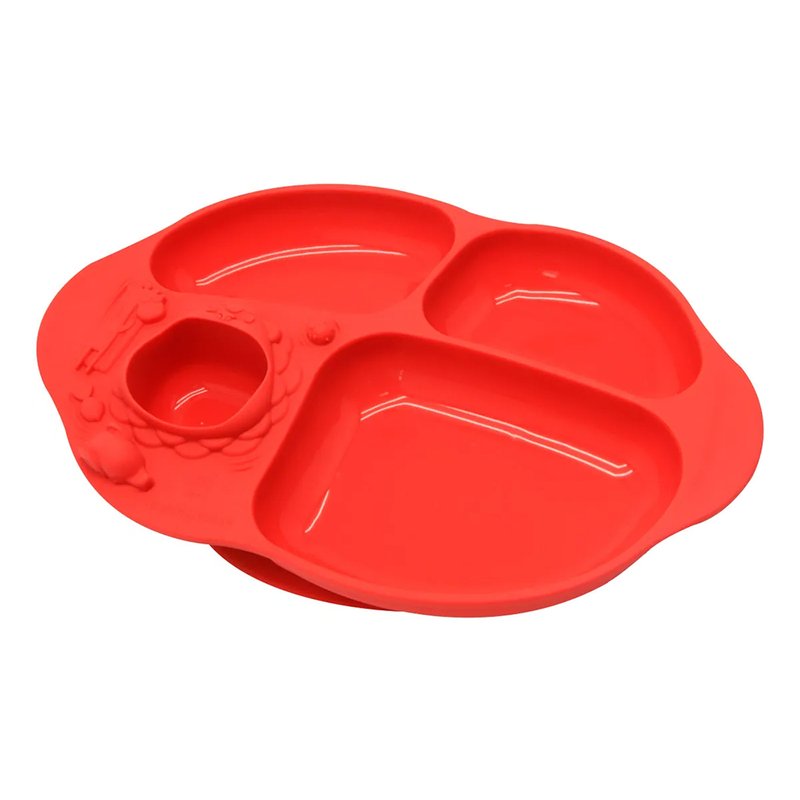 Prato em Silicone Marcus e Marcus com Sucção e Divisórias (18M+) Leão