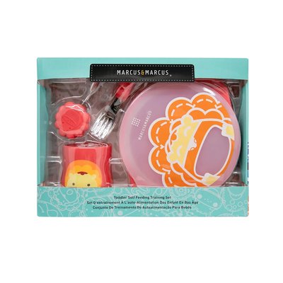 Kit de Alimentação Marcus e Marcus com Copo Anatômico (12M+) Leão