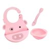 Kit Alimentação Marcus e Marcus Feeding Set em Silicone (6M+) Porquinho