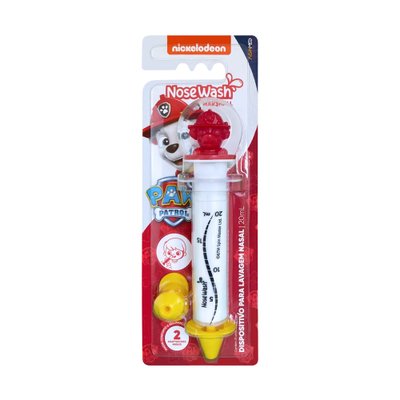 Seringa para Lavagem Nasal AGPMed Nosewash 20ml (1+) Patrulha Canina Marshall Seringa para Lavagem Nasal AGPMed Nosewash 20ml (1+) Patrulha Canina Marshall