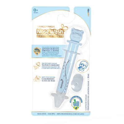 Seringa para Lavagem Nasal AGPMed Nosewash Protect Sense 10ml Azul
