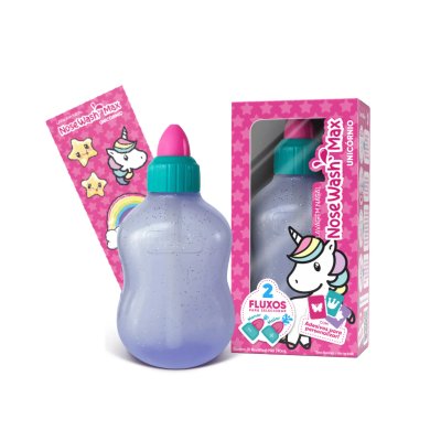 Dispositivo para Lavagem Nasal AGPMed Nosewash Max 240ml (3+) Unicórnio Dispositivo para Lavagem Nasal AGPMed Nosewash Max 240ml (3+) Unicórnio