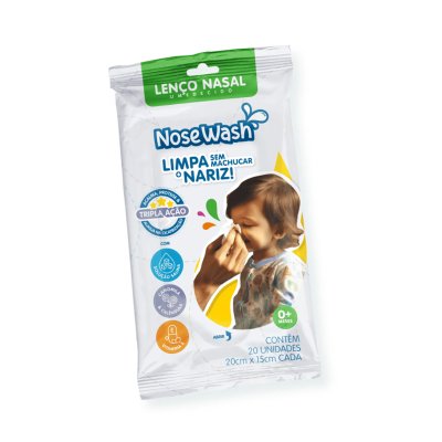 Lenço Nasal AGPMed Nosewash com Soro Fisiológico 20 Unidades (0M+)