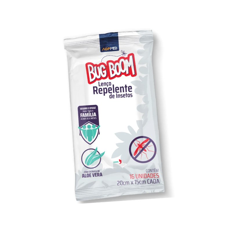 Lenço Repelente de Insetos AGPMed Bug Boom (6M+)