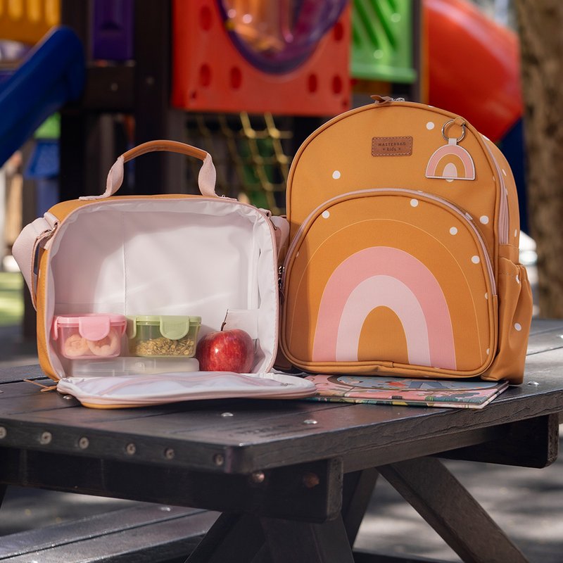 Mochila e Lancheira Kids Masterbag Baby Arco-Íris Boho