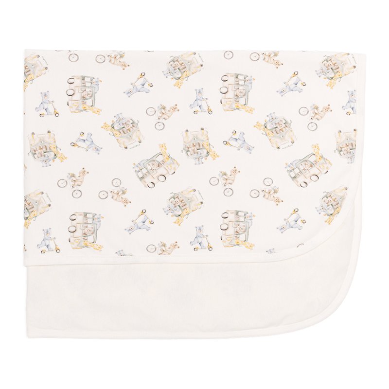 Manta Mini e Co em Algodão Egípcio com Forro 87x67cm Bichinhos