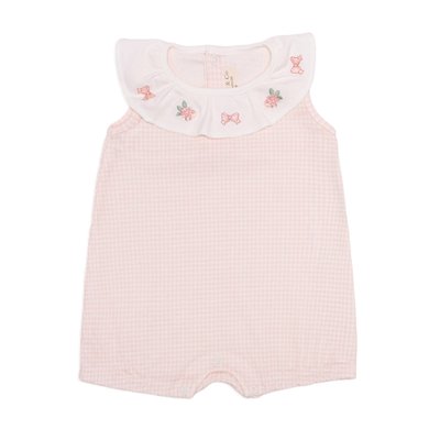 Macacão Regata Mini e Co em Algodão Egípcio Cachorrinhas