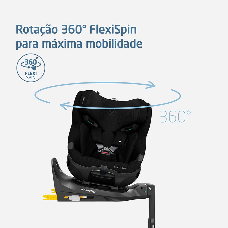 rotacao cadeira para carro maxi cosi emerald 360 pro de 40 a 150cm