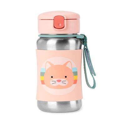 garrafinha inox skip hop zoo 350ml gatinha