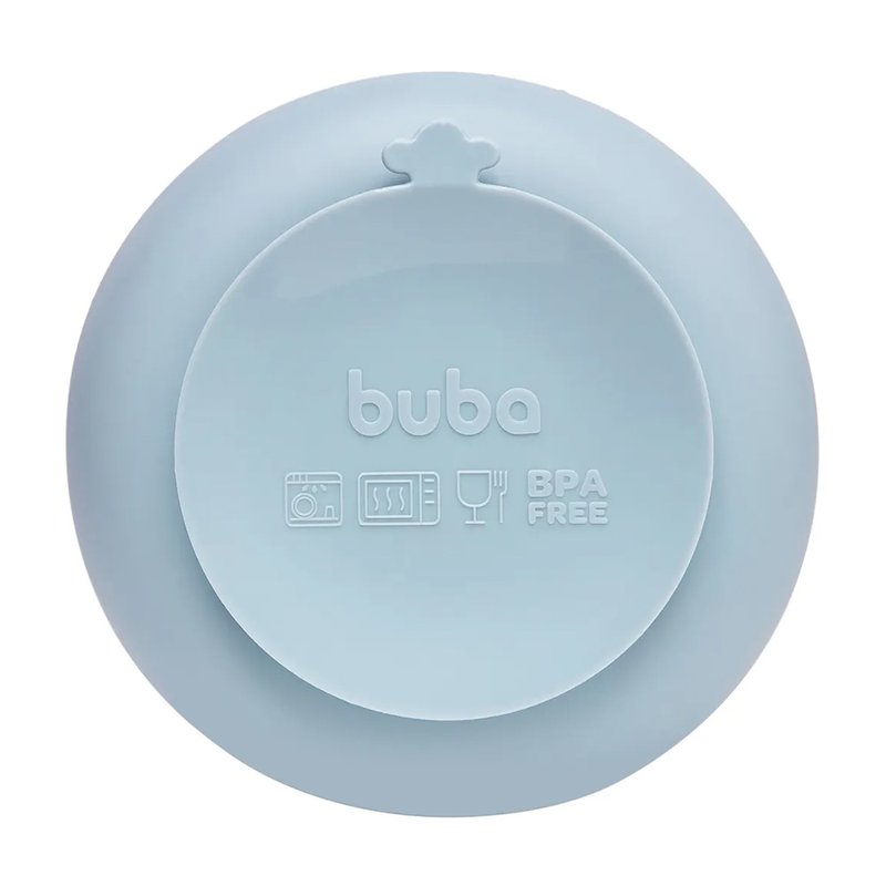 base bowl de silicone buba cloudy com ventosa 6m elefante