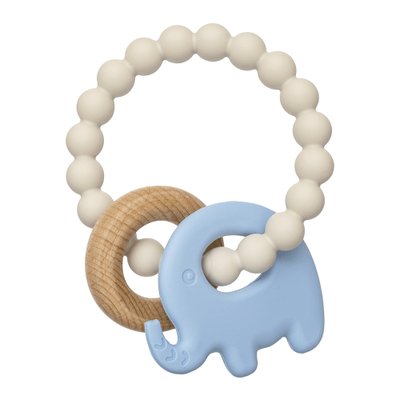 mordedor buba em silicone e bambu elefante 4m azul