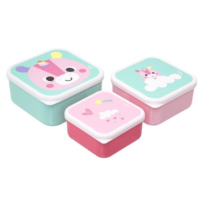 kit 3 potinhos buba zoo unicornio