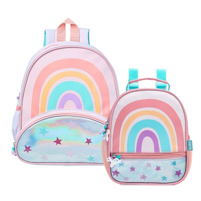 01 kit mochila e lancheira magic buba unicornio